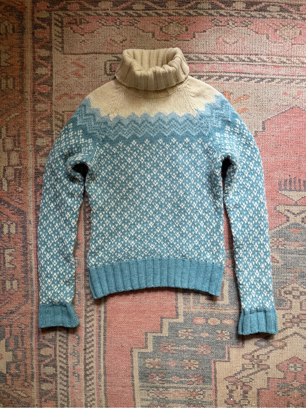 Vintage American Eagle Fair Isle Turtleneck Sweater